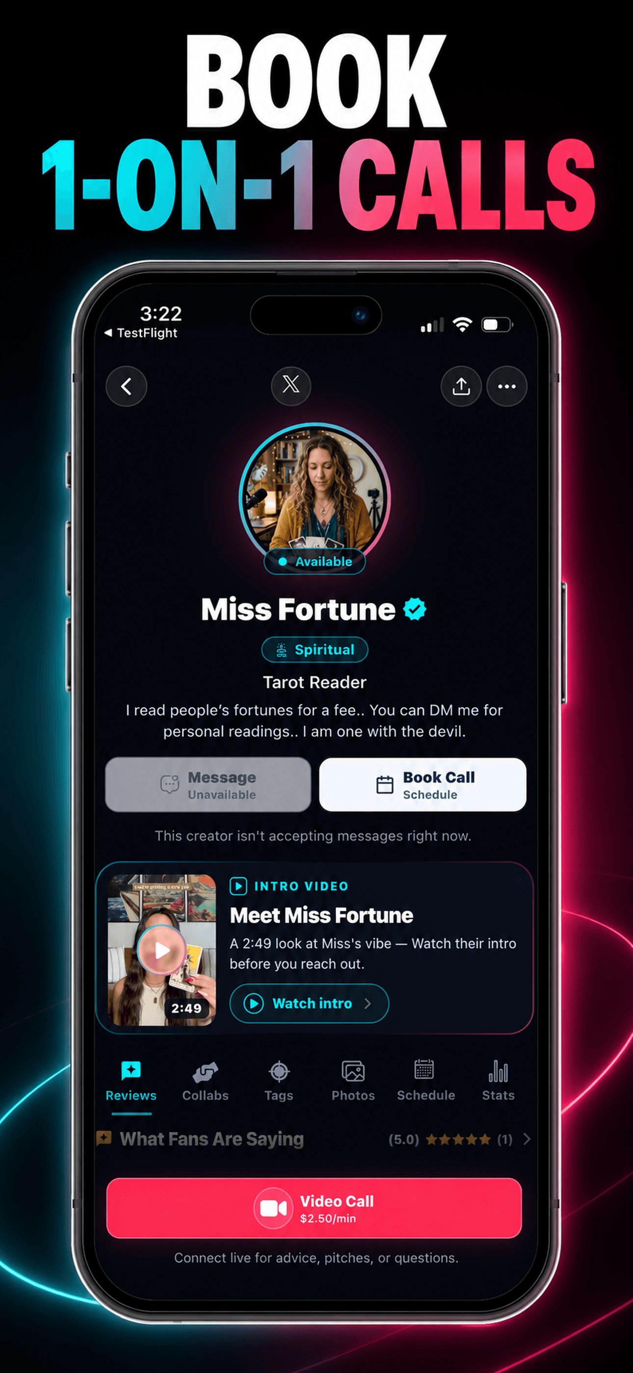 FanLine: Influencer Access app screen 3