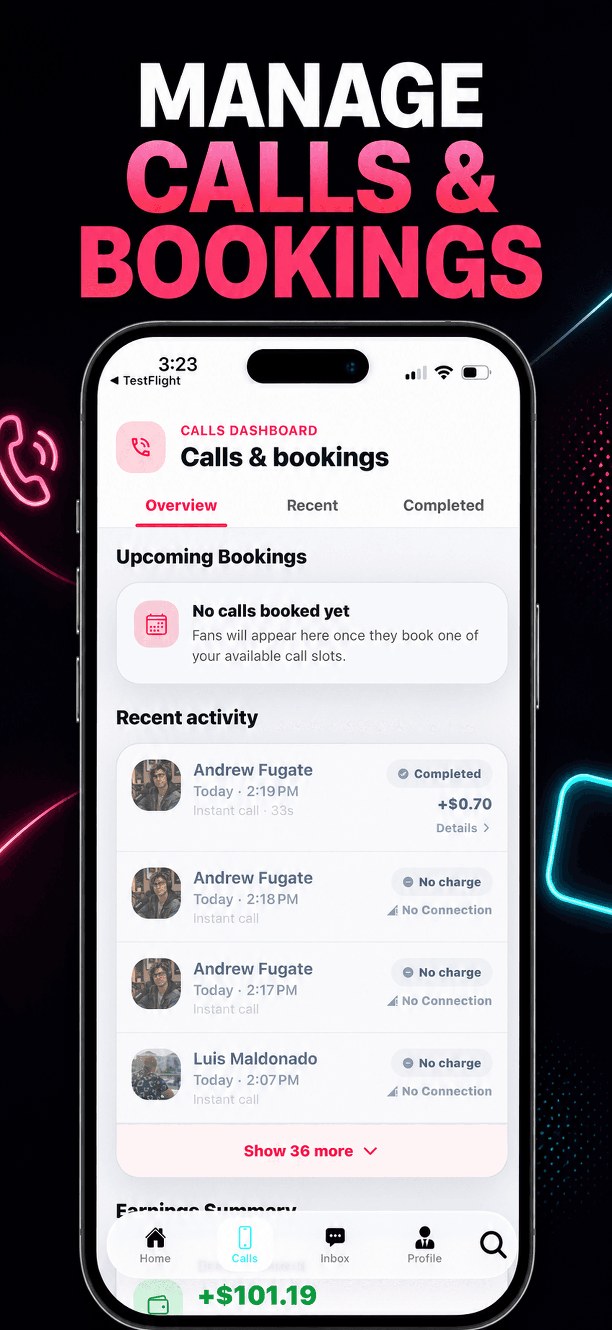 FanLine: Influencer Access app screen 5