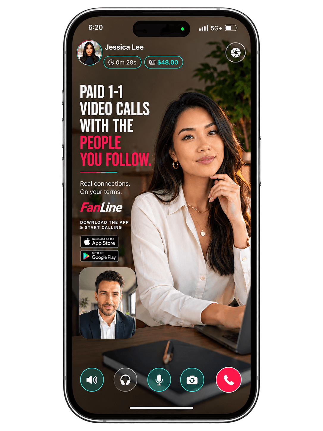 FanLine promotional slide 1