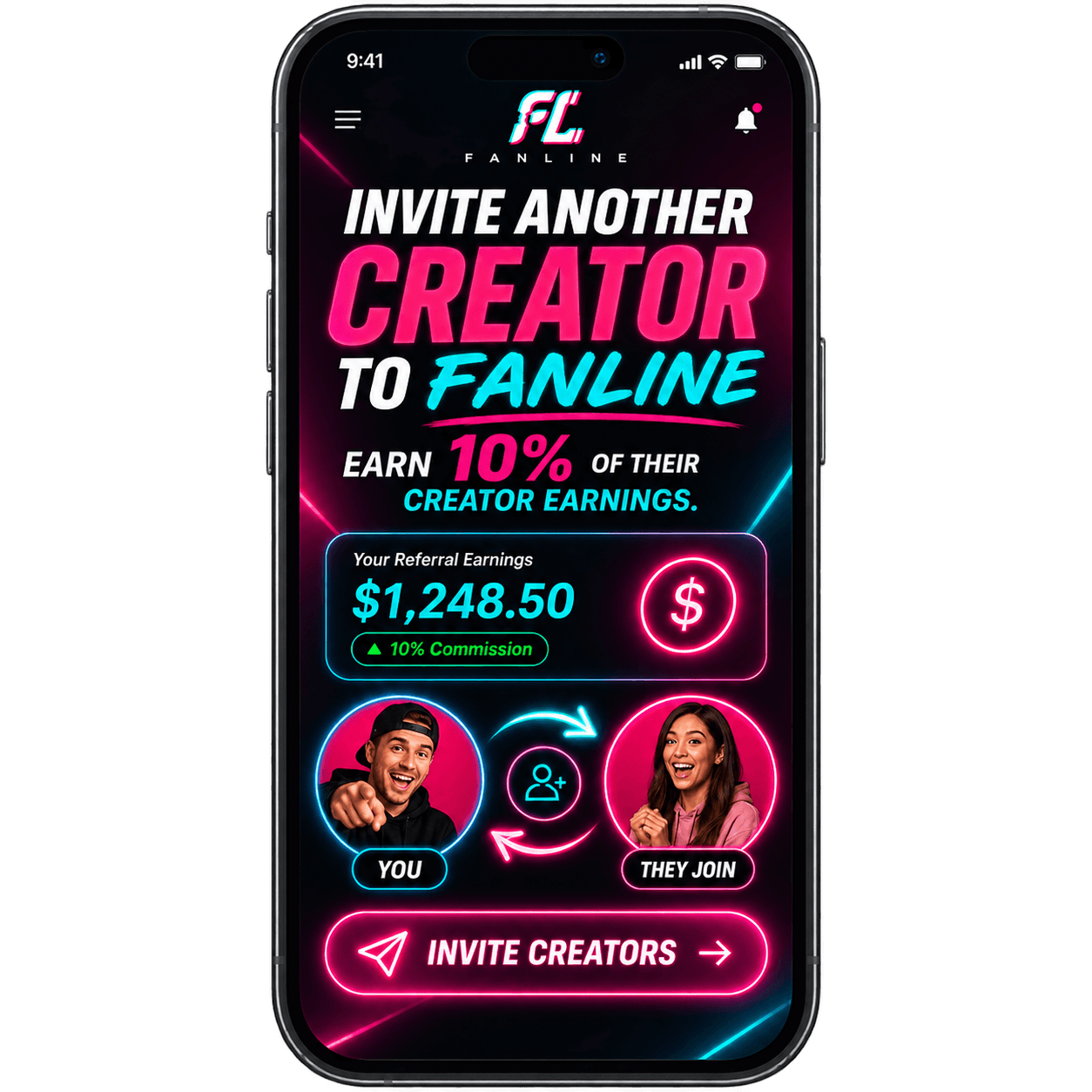 FanLine promotional slide 6