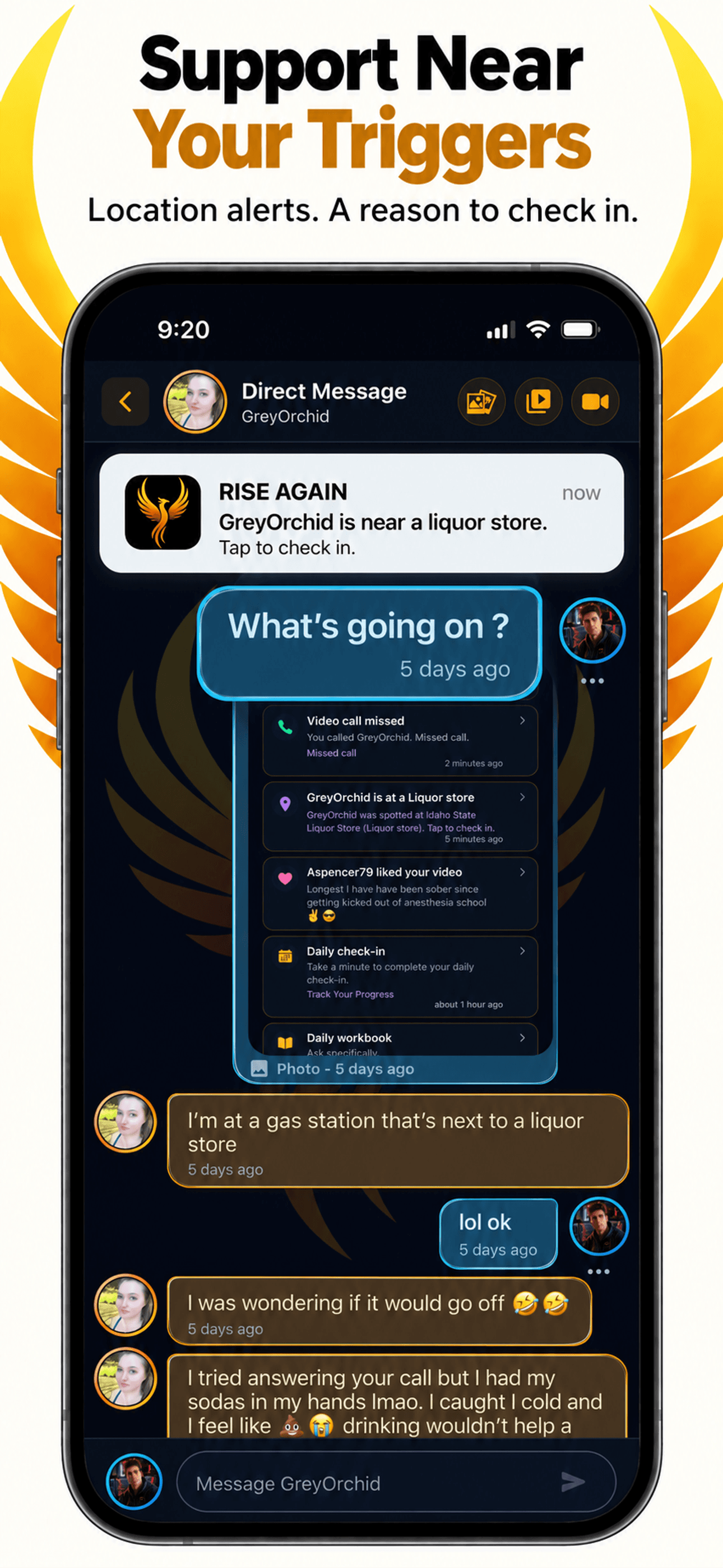 Rise Again: Quit Drinking app screen 4