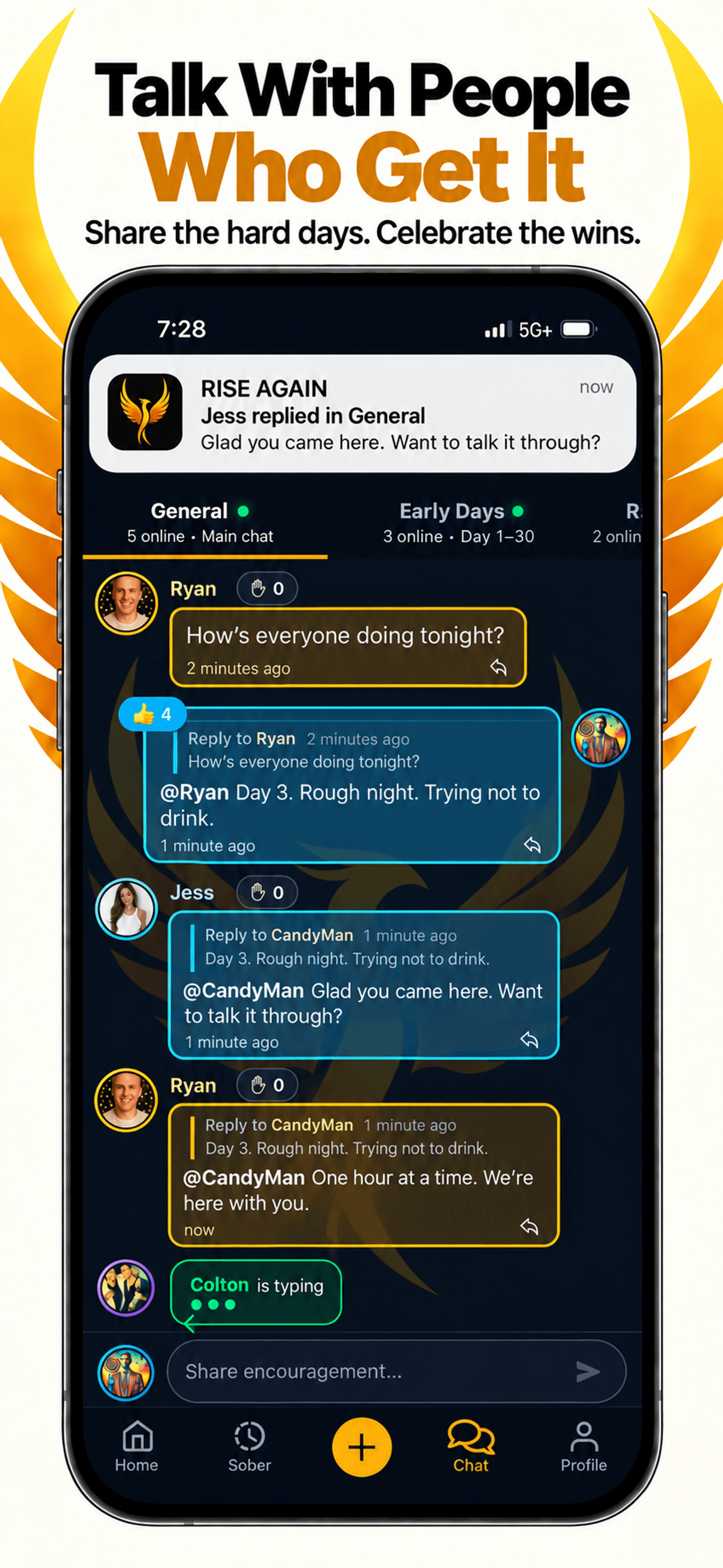 Rise Again: Quit Drinking app screen 6
