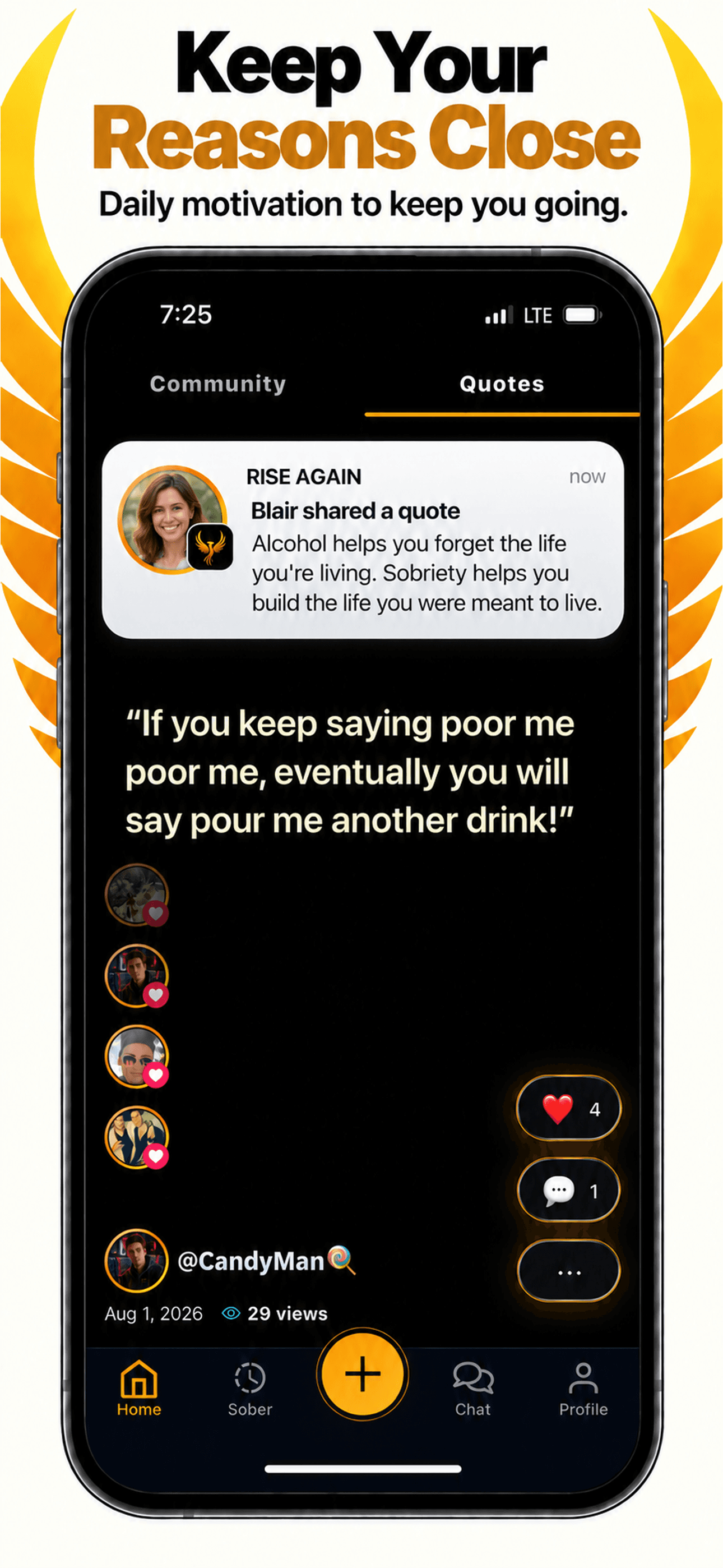 Rise Again: Quit Drinking app screen 7
