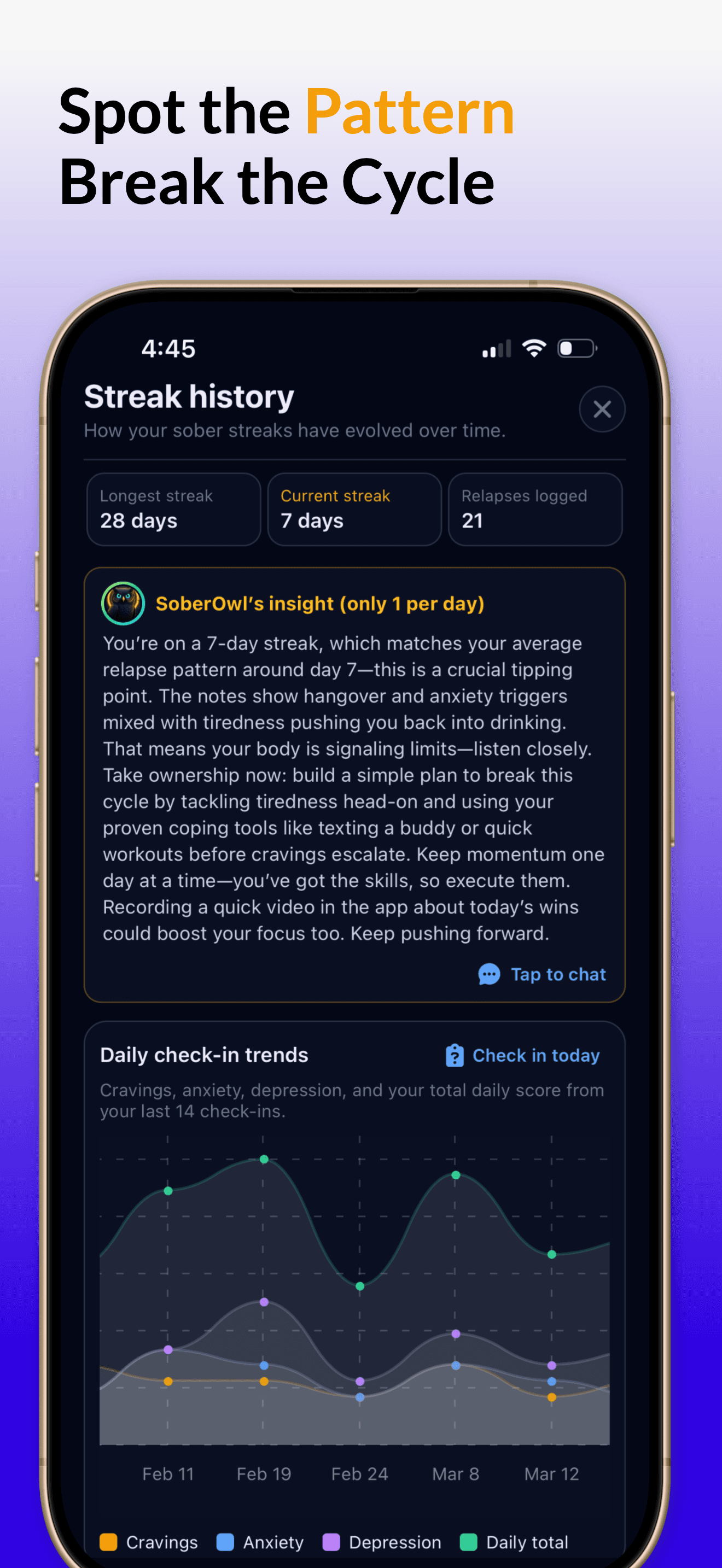 Sober Motivation app screen 7