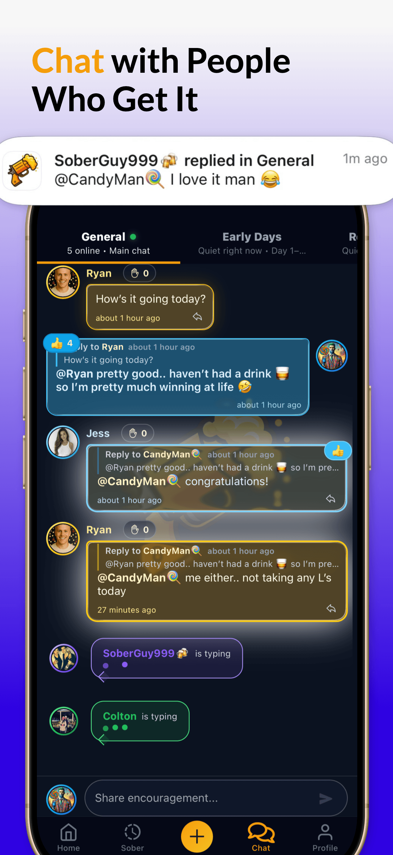 Sober Motivation app screen 8